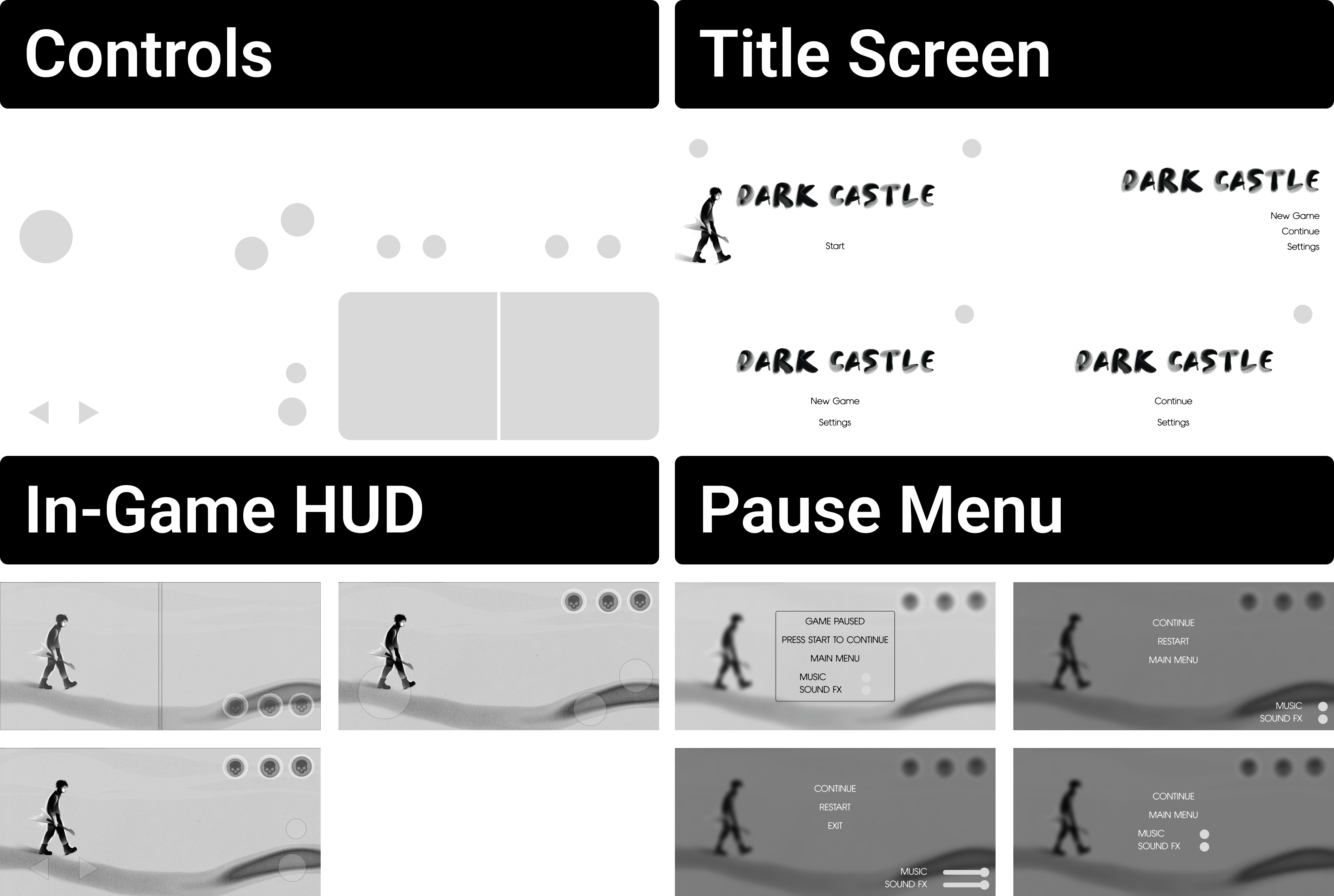Dark Castle UI Design
